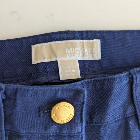 Michael Kors size 2 blue and gold jeans - Picture 5 of 9